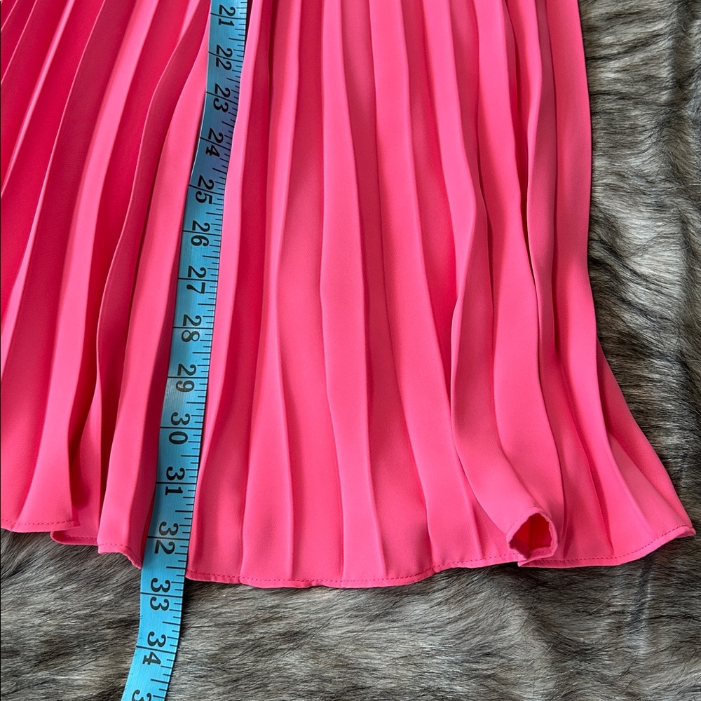 Boden Kristen Pink Midi Pleated Skirt Women’s 2 Valentines Feminine Romantic - Picture 9 of 9